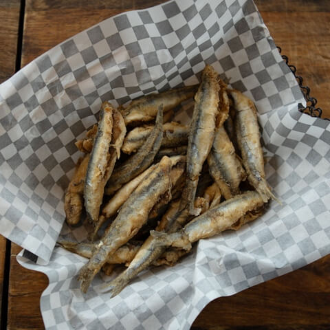 Fried anchovies