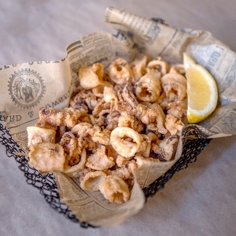 Andalusian style fried squids