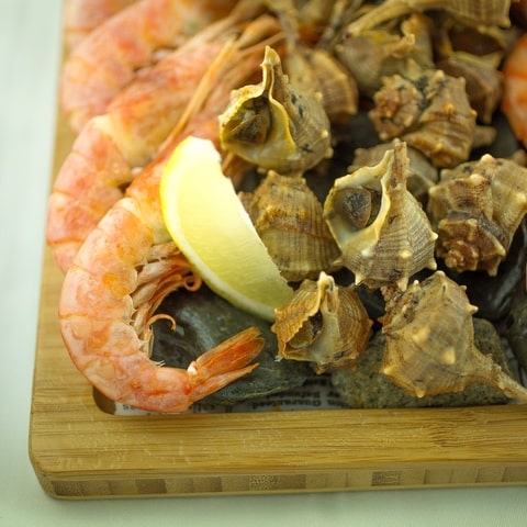Seafood combination plate