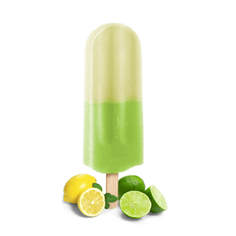 Fruit ice pop, lemon lime flavor