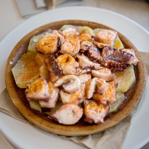 Galician style octopus