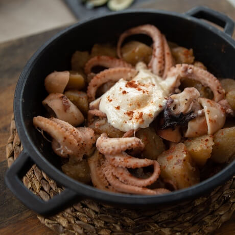 Octopus with potato and aioli