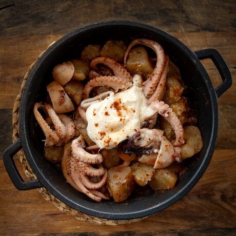 Octopus with potato and aioli