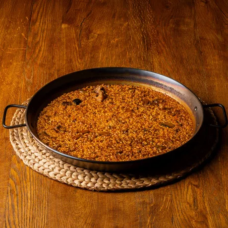 Arròs amb ànec i bolets