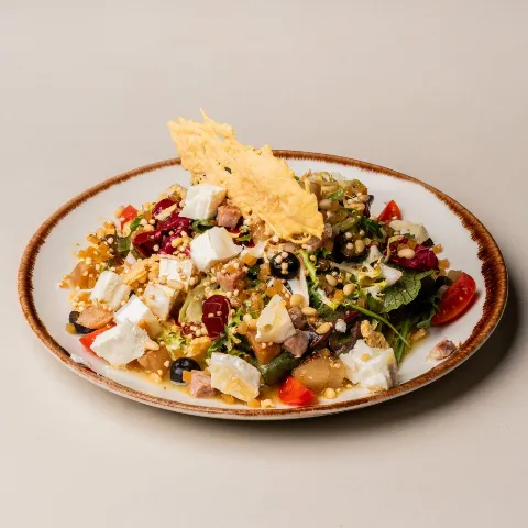 Ensalada de queso de cabra