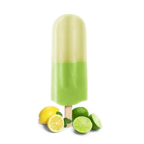 Fruit ice pop, lemon lime flavor